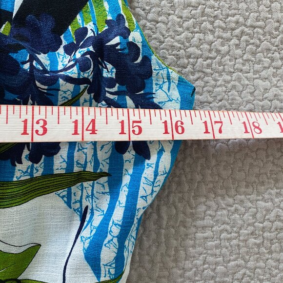 Marjorie Hamilton - 1970s Vintage Sleeveless Floral Dress - Picture 8 of 10